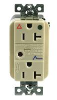 4D331 Isolated Ground Duplex, 20A, Ivory