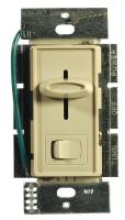 4D491 Slide Dimmer, 1000W, Single Pole, Ivory