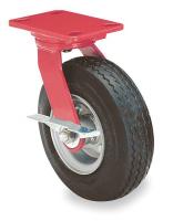 36T698 Swivel Pneumatic Caster, 2-1/2&quot; W, 8&quot; Dia