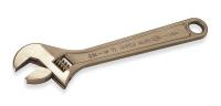 4DC27 Adjustable Wrench, 12 in., Natural, Plain