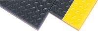 9GYW7 Antifatigue Mat, Bubble, Black/Yellow