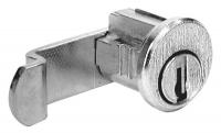 4DEE1 Pin Tumbler Lock, 1 7/16 In, Bright Nickel