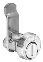 4DEF4 Pin Tumbler Lock, 5/8 In, Bright Nickel