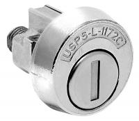 4DEF8 Pin Tumbler Lock, Bright Nickel