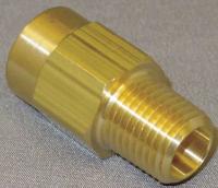 4DHU4 Check Valve, 1/4 In, FNPTxMNPT, Brass