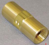4DHU8 Spring Check Valve, 1/4 In, FNPT, Brass