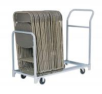 4DJW7 Fldng/Stacked Chr Cart, 24 Chairs, 300 lb.