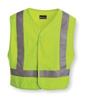 4DKK2 Flame Resistant Hi Vis Vest, Class 2, S/M