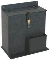 4DKU2 Suggestion Box, Plastic, Black