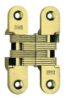 4DNN6 Hinge, Invisible, Satin Brass, 4 5/8 In