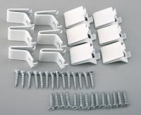 4DNV3 .710 x .757 x .624 White Pilaster Clips