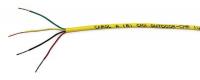 4DPH4 Wire, Sound &amp; Security, 22/4, Yellow, 500Ft