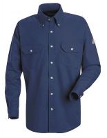 3PPC1 FR Long Sleeve Shirt, Navy, 3XL, Button