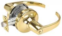 4ECE1 Door Lever Lockset, Curved, Storeroom