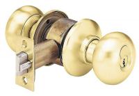 4ECK9 Door Knob Lockset, TA (Flat Front)