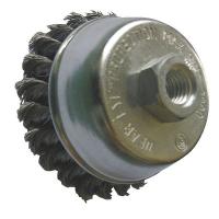 4EDA3 Cup Brush, 2-3/4 In D, 0.0200 Wire, Steel