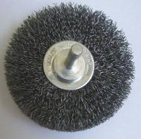 4EDY1 Wire Wheel, 3 In D, Steel, 0.0118 Wire