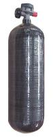 4EDZ6 SCBA Cylinder, Carbon Fiber, 4500 psi, Gray