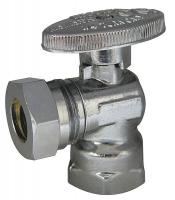 4EET5 1/4-Turn Stop, Angle, 1/2 Inx1/2 In