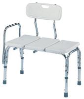 4EEX1 ADA Adjustable Bench with Backrest, White