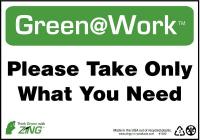 4EJK8 Environmental Awareness Sign, 7 x 10In