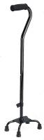 4EJZ2 Small Base Quad Cane, BLACK