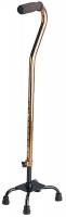 4EJZ3 Small Base Quad Cane, BRONZE