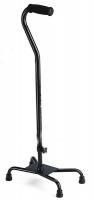 4EJZ5 Large Base Quad Cane, BLACK