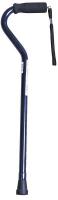 4EKA5 CANE, OFFSET HANDLE, BLUE ICE, ALUMINUM