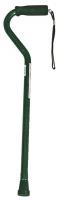 4EKA6 CANE, OFFSET HANDLE, GREEN ICE, ALUMINUM