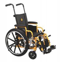 4EKE1 Wheelchair, 250lb, 14 In Seat, Yellow/Black