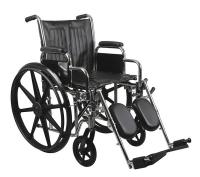 4EKE2 Wheelchair, 300 lb, 16 In Seat, Silver/Navy