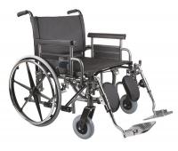 4EKE8 Wheelchair, 700lb, 28 In Seat, Silver/Black