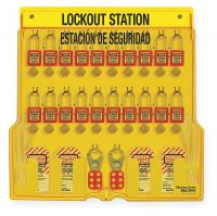 4EMZ3 Lockout Station, Filled, Ylw, Keyed Diff