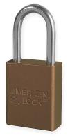 4EMZ9 Lockout Padlock, KD, Brown, 1/4In. Dia.