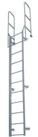 5FZD0 Fixed Ladder, WlkThru, 12 ft. 8 In H, Steel