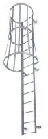 4EU36 Fixed Ladder, 16 ft. 3 In H, Steel