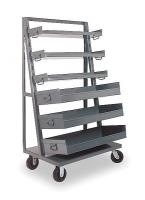 4EY18 Bin Cart, 38x24x64 In., 1500 lb. Cap.