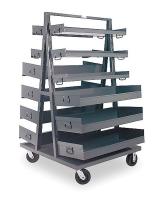 4EY19 Bin Cart, 38x40x64 In., 2500 lb. Cap.