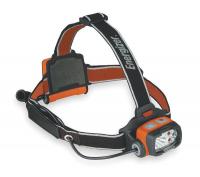4EZD6 Headlight, 3 AA, Safety Orange and Black