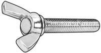 4EZP6 Thumb Screw, Wing, 5/16-18, 1 L