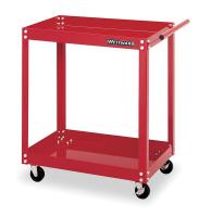 2CZY4 Utility Cart, 27 Wx18 Dx28 In H, 2 Shelves