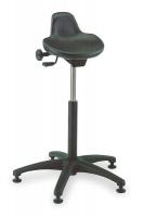 4FE65 Sit-Stand Stool, With Backrest, 300 lb.