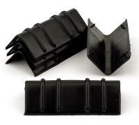 4FET9 Edge Protector, 5 1/4 In, Blk, PK 200