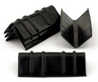 4FEU1 Edge Protector, 5 1/4 In, Blk, PK 250