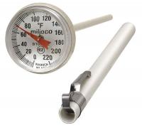 4FFU7 Dial Pocket Thermometer, Stainless Steel