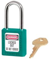 8YDC5 Lockout Padlock, KA, Teal, 1/4 In. Dia.