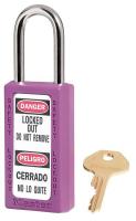 4FG10 Lockout Padlock, KD, Purple, 1/4 In. Dia.