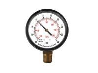 4FLV5 Compound Gauge, 2 1/2 In, Vac to 30 Psi