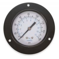 4FMZ7 Panel Gauge, Front Flange, 2 In, 160 Psi